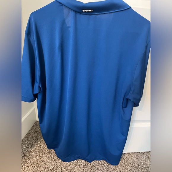 Blue puma golf shirt - Picture 2 of 3